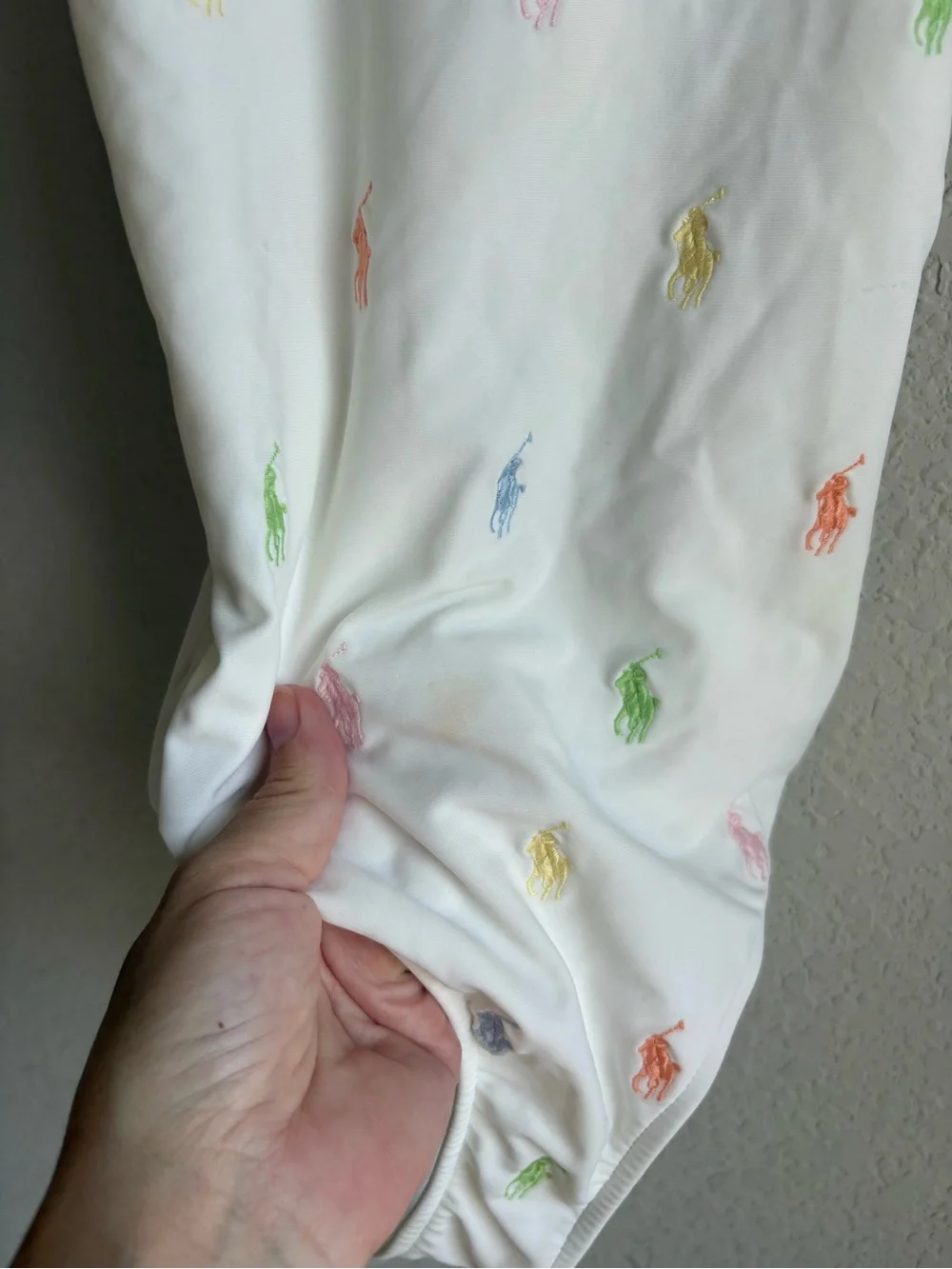 Polo Ralph Lauren Girls One Piece Swimsuit White Girls 8